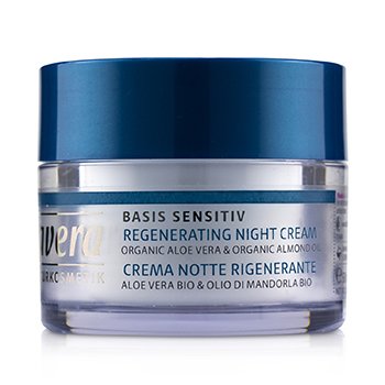 Basis Sensitiv Regenerating Night Cream - Organic Aloe Vera & Organic Almond Oil (For All Skin Types)