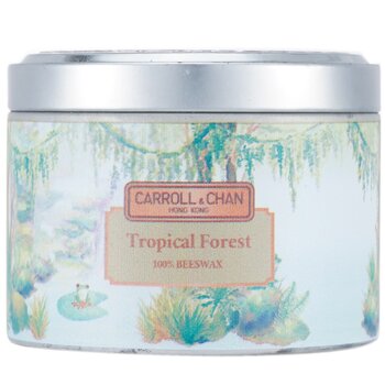 100% Beeswax Tin Candle - Tropical Forest