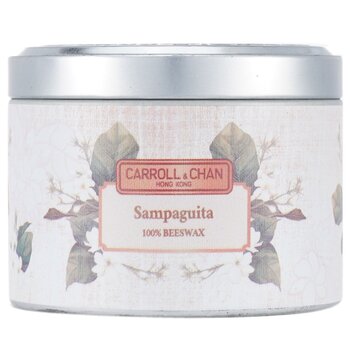 The Candle Company (Carroll & Chan) 100% Beeswax Tin Candle - Sampaguita