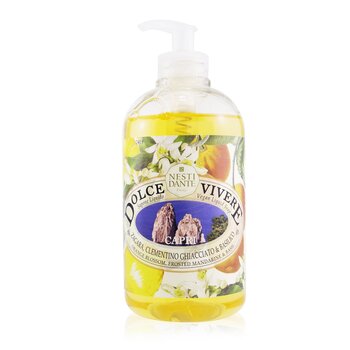 Dolce Vivere Vegan Liquid Soap - Capri - Orange Blossom, Frosted Mandarine & Basil