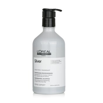 Professionnel Serie Expert - Silver Violet Dyes + Magnesium Neutralising and Brightening Shampoo (For Grey and White Hair)