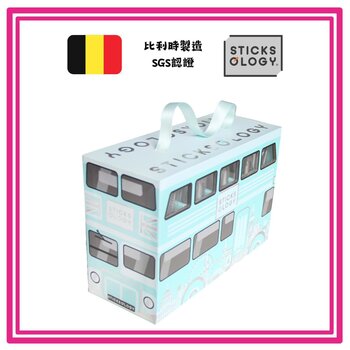 Sticksology Sticksology - Deluxe Assorted Tea Stick Box Set -London Buses (50 pieces) (Tiffany BLUE)