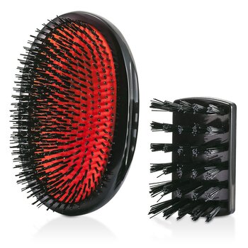 Boar Bristle - Large Extra Military Pure Bistle Large Size Hair Bush (Dark Ruby)