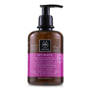 Apivita Intimate Gentle Cleansing Gel with Tea Tree & Propolis (For Extra Protection)