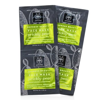 Apivita Express Beauty Face Mask with Prickly Pear (Moisturizing & Soothing)