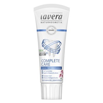 Lavera Toothpaste (Complete Care) - With Organic Echinacea & Calcium (Fluoride-Free)