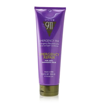 911 Emergency Pak Emergency Reconstructor Rinse-Out Super Conditioner (For Dry, Damaged Hair)