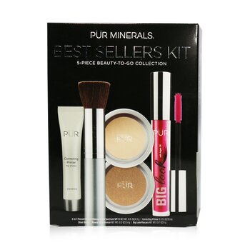 Best Sellers Kit (5 Piece Beauty To Go Collection) (1x Primer, 1x Pressed Powder, 1x Bronzer, 1x Mascara, 1x Brush) - # Light