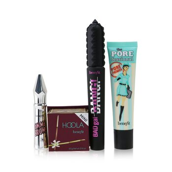 Fast Lane To Fab Set: The POREfessional Face Primer 22ml + Gimme Brow+ Volumizing Fiber Gel 3g + BADgal BANG! Volumizing Mascara 8.5g + Mini Hoola Matte Powder Bronzer
