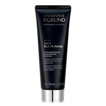 Annemarie Borlind 2 In 1 Black Mask - Intensive Care Mask For Combination Skin with Large Pores