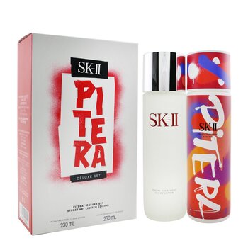 Pitera Deluxe Set (Street Art Limited Edition): Facial Treatment Clear Lotion 230ml + Facial Treatment Essence (Red) 230ml