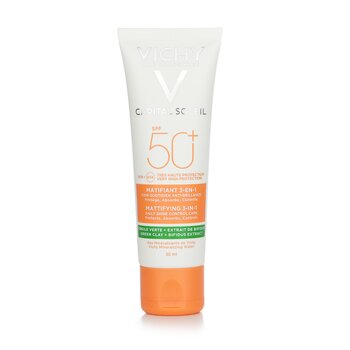 Capital Soleil Mattifying 3-In-1 Daily Shine Control Care SPF 50 - Protects, Absorbs, Controls