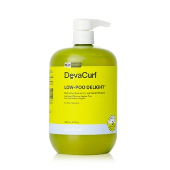 DevaCurl Low-Poo Delight Mild Lather Cleanser For Lightweight Moisture - For Dry, Fine Curls