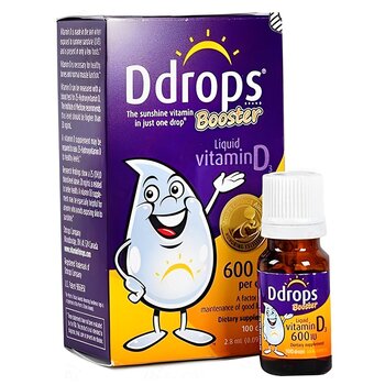 Baby DDrops Baby DDdrops Purple liquid vitamin D3 600 international units - 100 drops (2.8 ml)