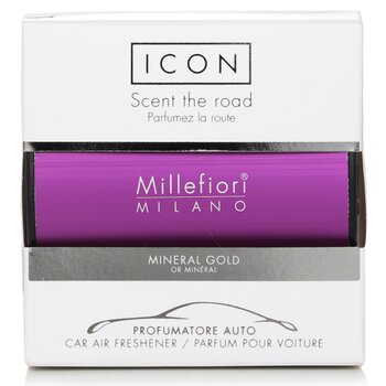 Millefiori Icon Classic Purple Car Air Freshener - Mineral Gold