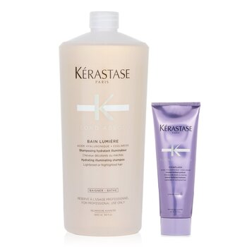 Kerastase Blond Absolu Set 2: Shampoo & Fortifying Treatment (Lightened or Highlighted Hair)