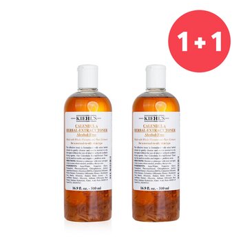 Kiehls ?1+1 Set?Calendula Herbal Extract Alcohol-Free Toner - For Normal to Oily Skin Types