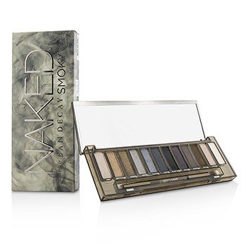 Naked Smoky Eyeshadow Palette (12x Eyeshadow, 1x Doubled Ended Smoky Smudger/Tapered Crease Brush)